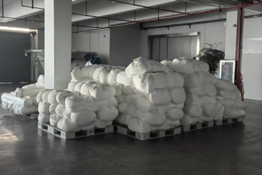 Výroba sivej látky - prechodová plocha sivej látky