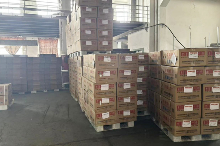 DTY výroba-oblasť hotových výrobkov