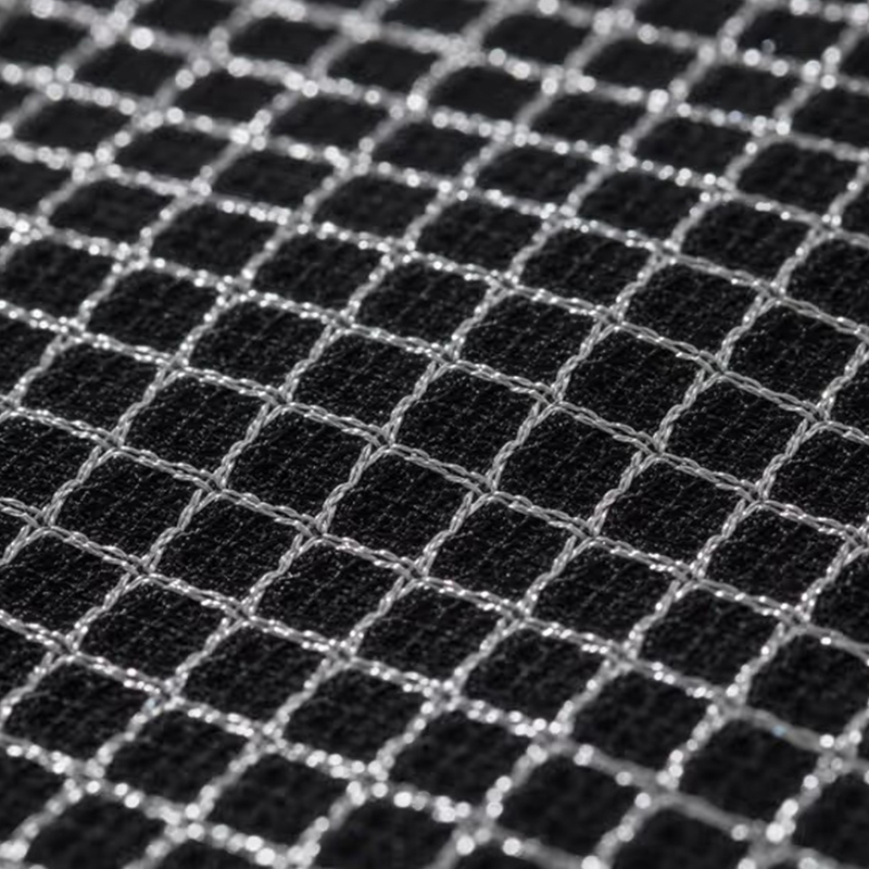 Priedušná polyesterová hodvábna tkanina Birdseye